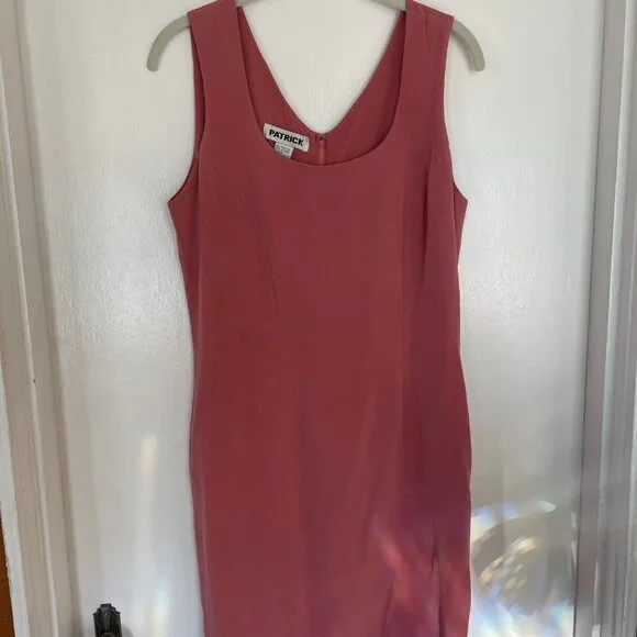 PATRICK Dusty Pink Silk Blazer + Dress Set – Women's Size 6 - Picture 7 of 14